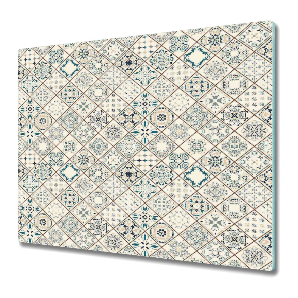 Tempered Glass Geometric Worktop Saver Tiles 60x52 Composition