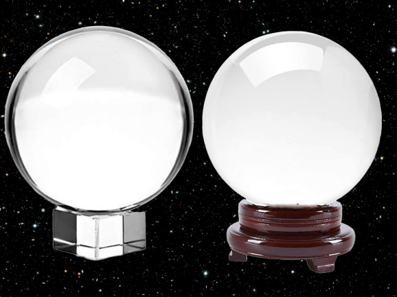 110mm FengShui Clear Glass Crystal Ball with Stand Paperweight Gift Home Decor