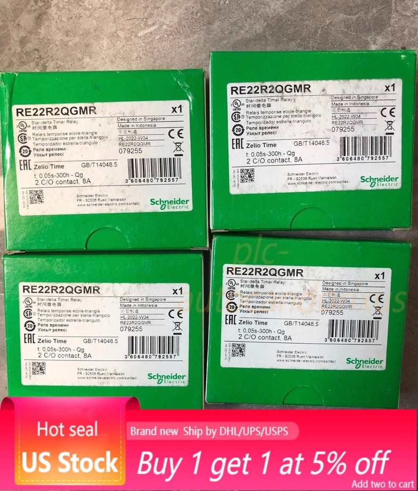 1-piece brand new Schneider RE22R2QGMR Zelio Time Relay RE22R2QGMR US Free TAX
