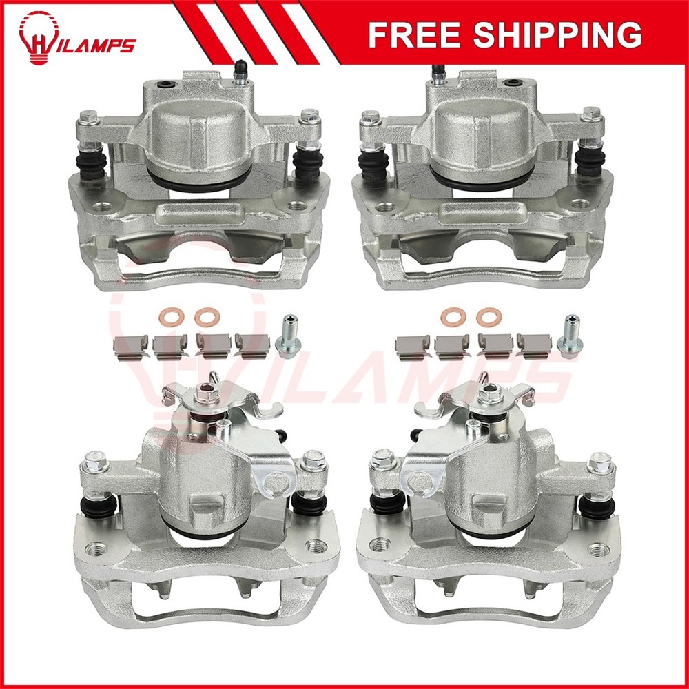 Brake Calipers For 2008 2009-2012 Chrysler Town & Country 4Pcs Front Rear