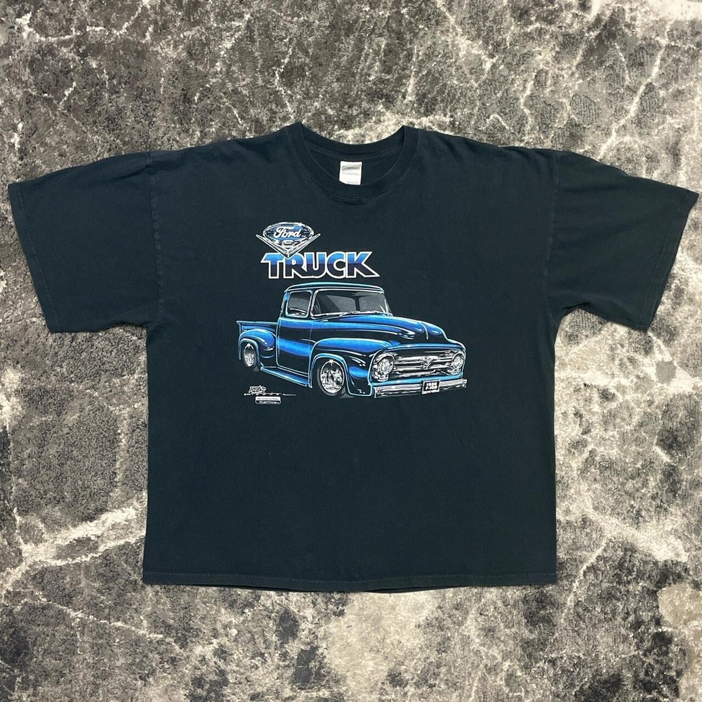Vintage Ford Truck Shirt Mens XXL Car F100 Lowrider Hot Rod Cholo Y2K Racing