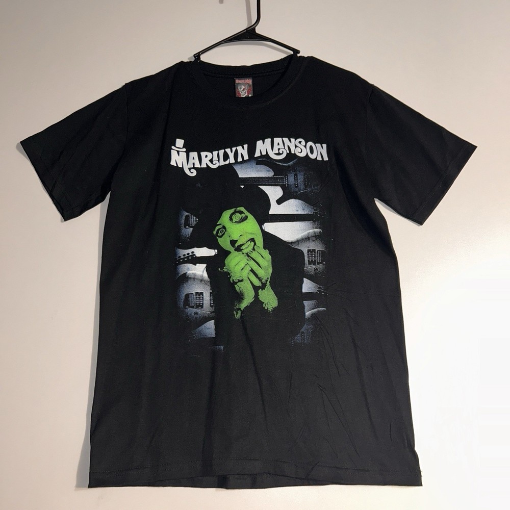 2000s Marilyn Manson Church Of Antichrist Superstar Size M Black Sht Sleeve 040