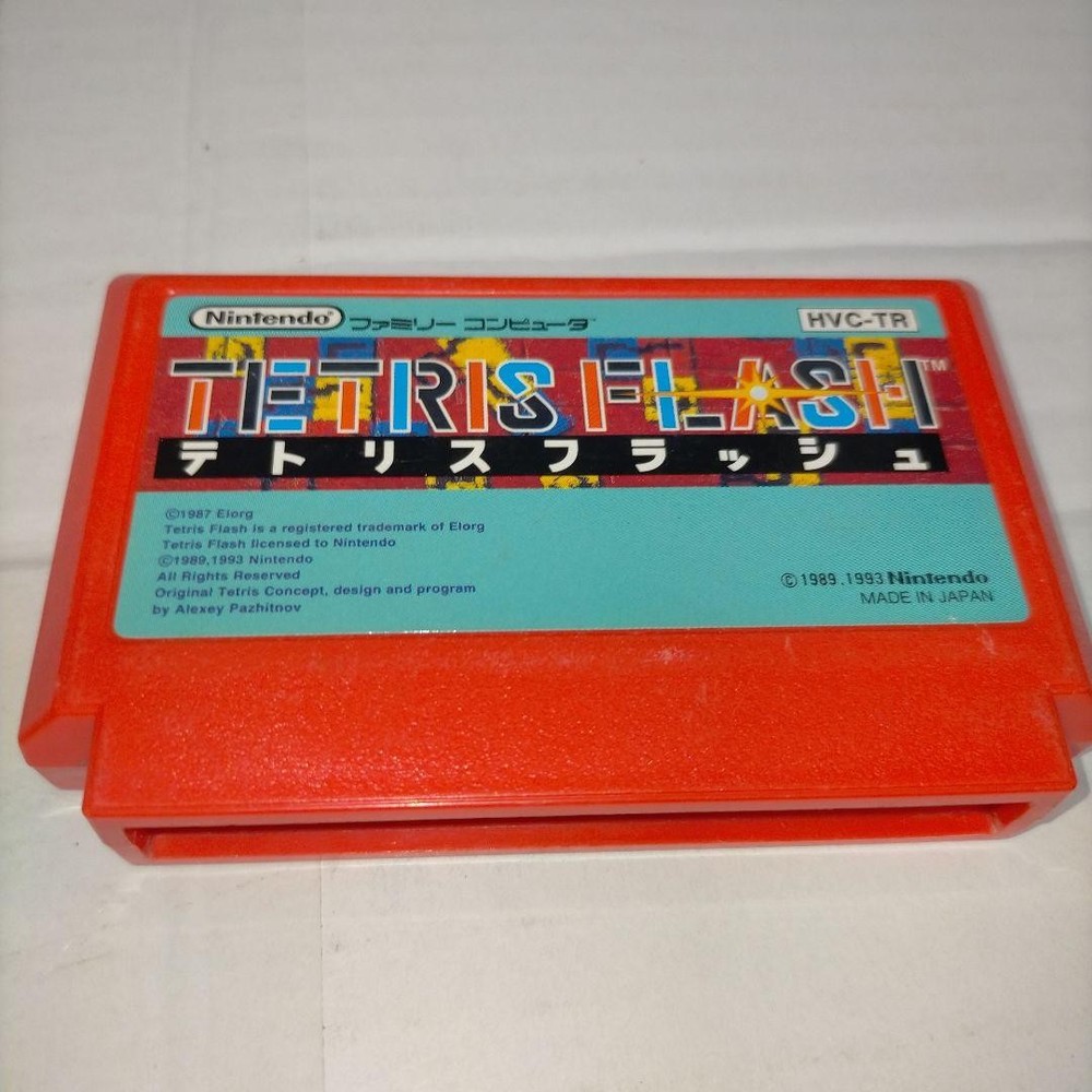 Tetris Flash Famicom Cartridge Only Used Japanese ver JP ver Tested retro Game