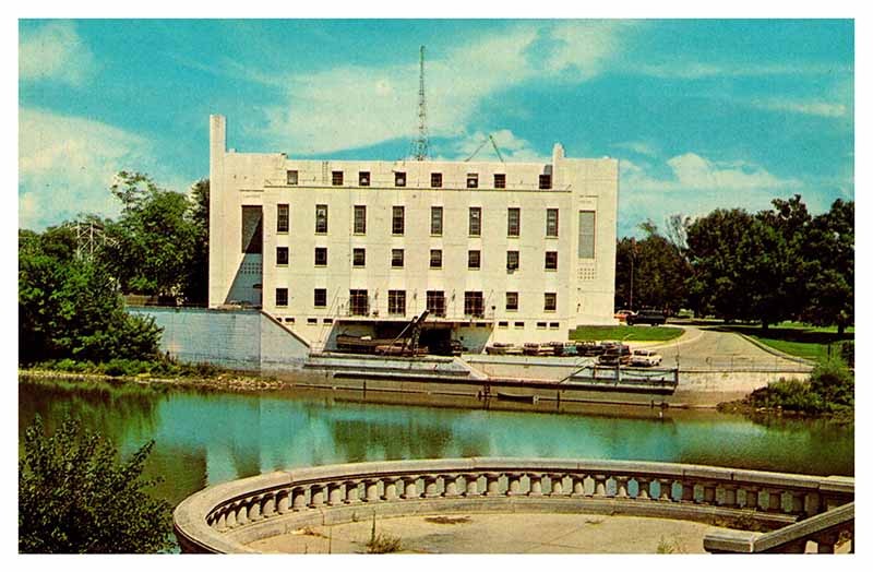 Postcard BRIDGE SCENE Indianapolis Indiana IN m/09 AU6036
