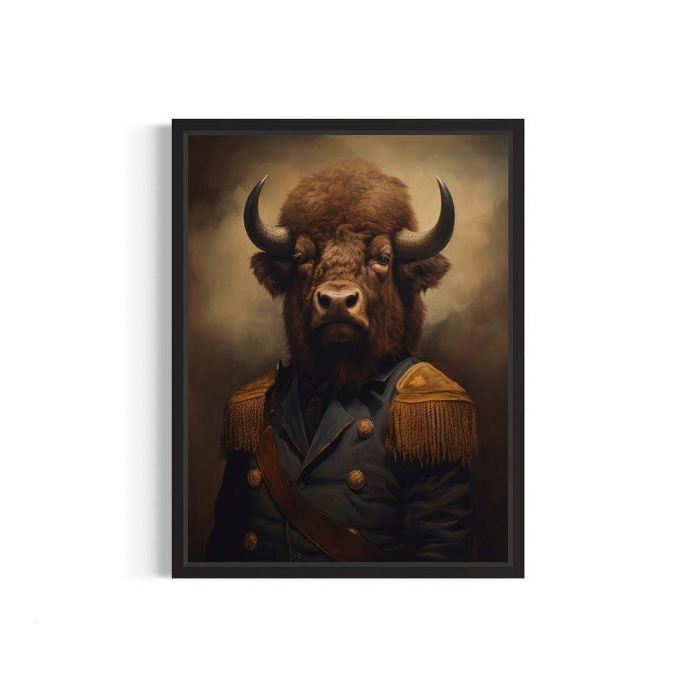 Bison Classic Animal Vintage Photo Art Print Poster Wall Art Painting