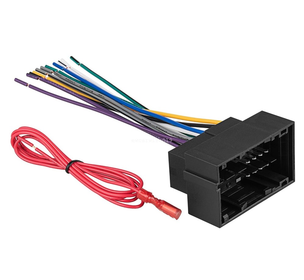 Aftermarket Radio Wiring Harness For 2018-20 Jeep Wrangler JL Chrysler Pacifica