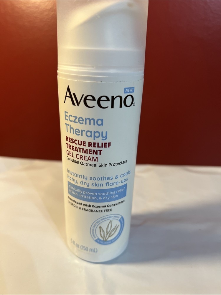 Aveeno Eczema Therapy Rescue Relief Treatment Body Gel Cream - 5 fl oz