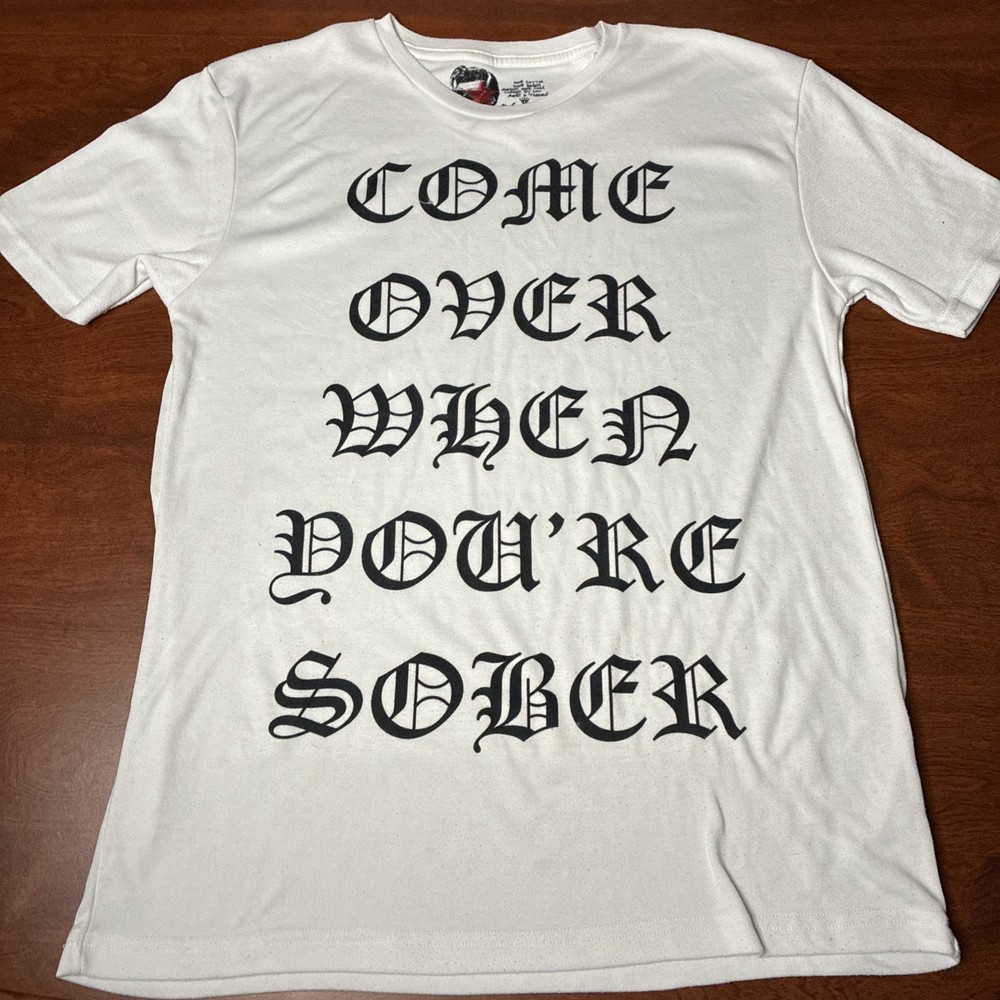 Lil Peep Album Shirt Come Over When You're Sober Emo Tee Sz Large