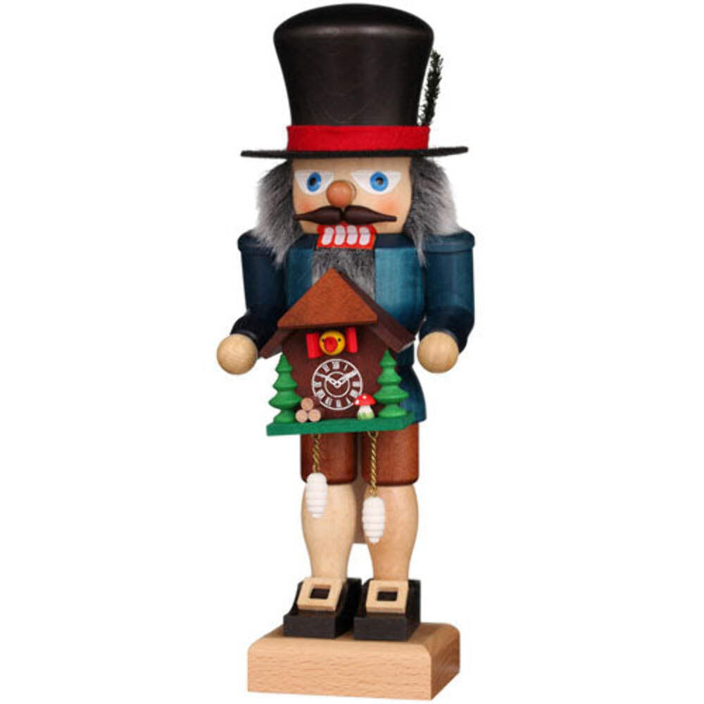 Blackforest Cuckoo Clock Man Nutcracker 10.75