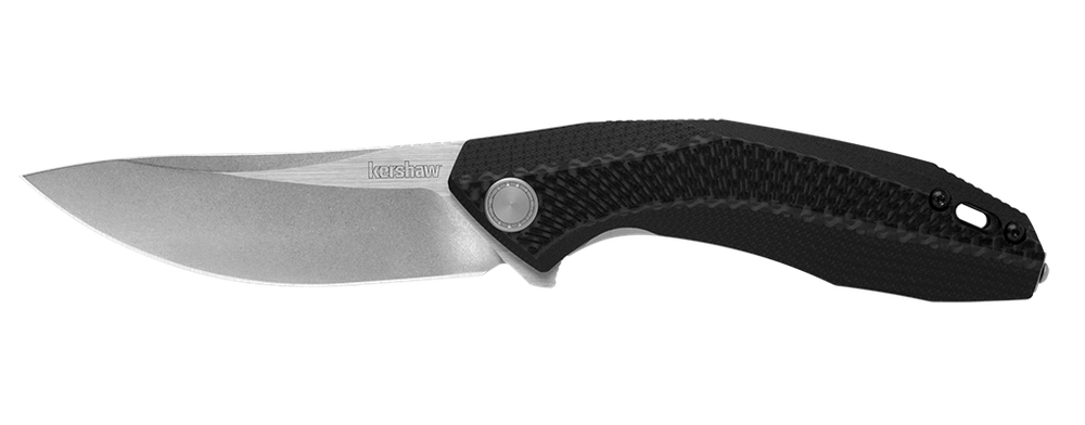 Kershaw Tumbler Sub Frame Lock Knife Black G10 CF Handle Plain D2 SW Blade 4038