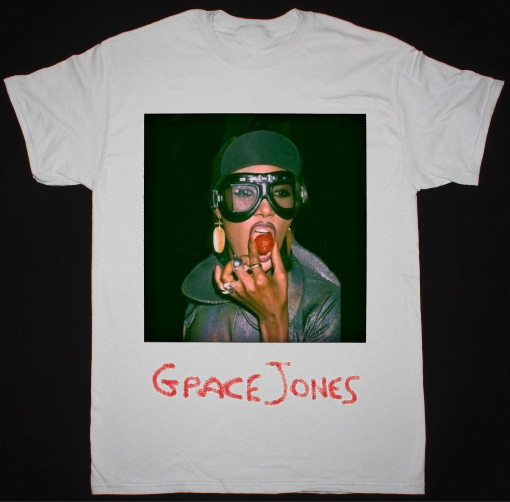 New Grace Jones Short Sleeve White All Size Unisex T-Shirt QA071