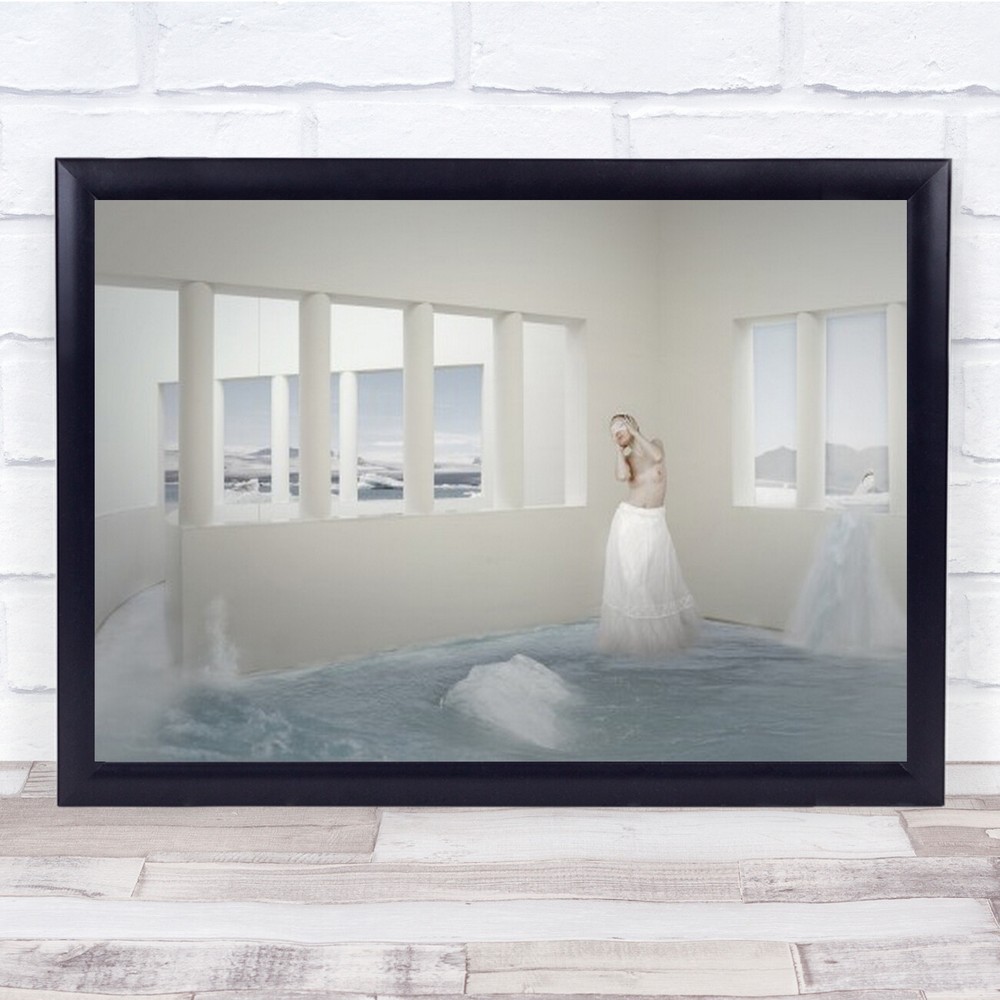 White Skirt Creative Edit Edited Fantasy Dream Dreaming Room Windows Art Print