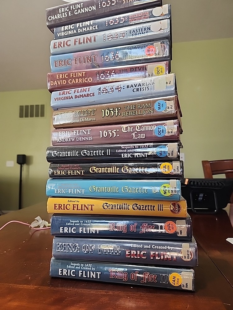 Lot Of 15 Eric Flint Books - Hardcover
