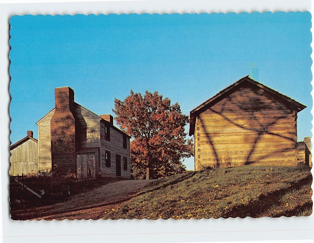 Postcard Conner Prairie Pioneer Settlement Noblesville Indiana