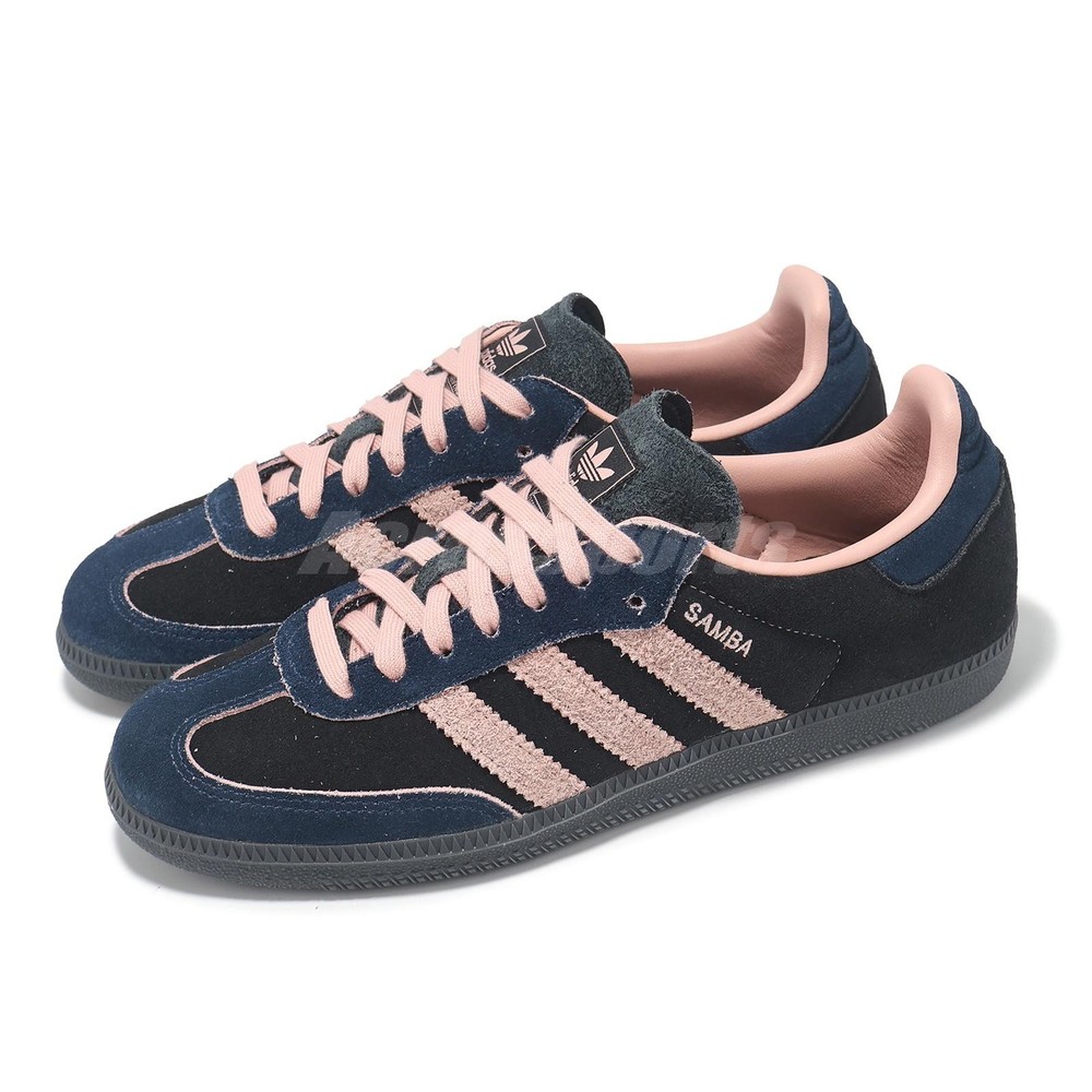 adidas Originals Samba OG W Black Wonder Mauve Indigo Women Casual Shoes JI2679