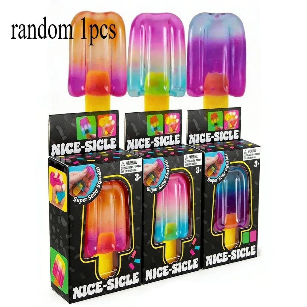 NeeDoh Popsicle Blind Box Fidget Toy Squishy Cube Stress Relief Anxiety Kids