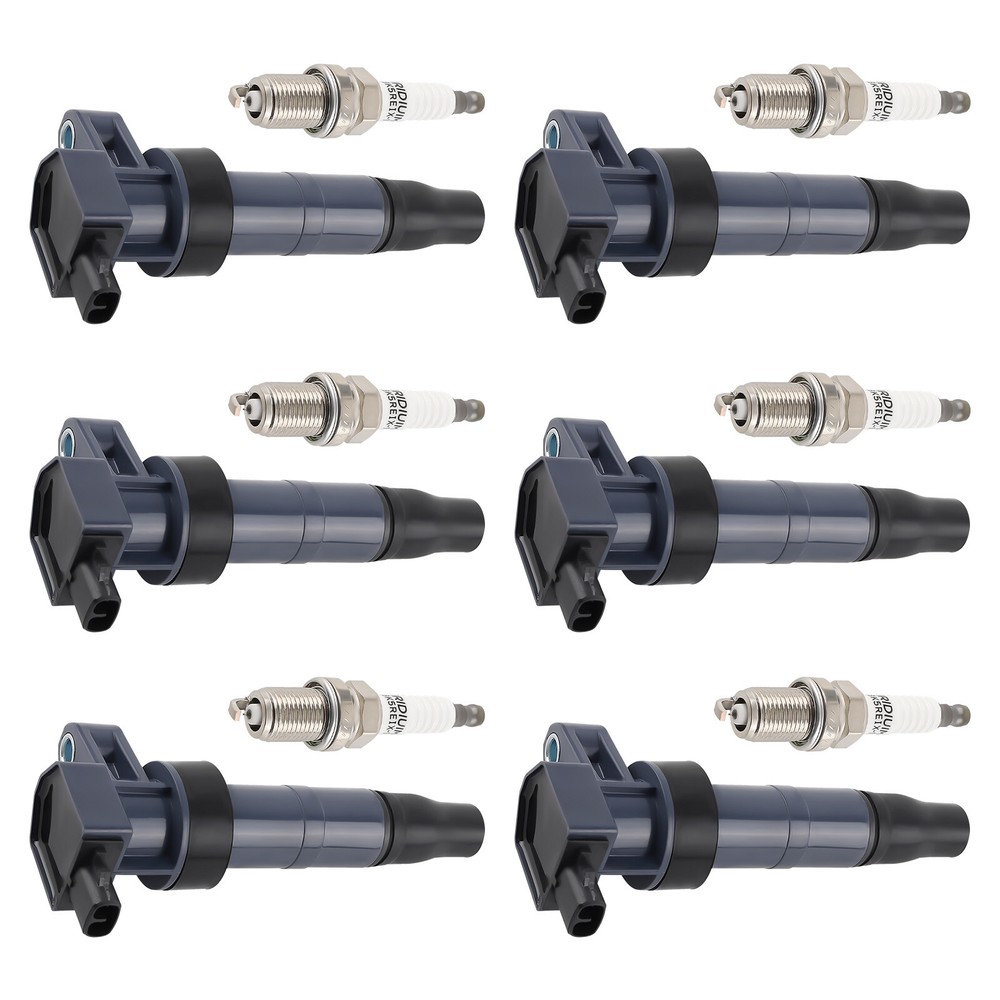 6X Ignition Coil & Spark Plugs Kit for Hyundai Kia Magentis Optima Sorento Amanti