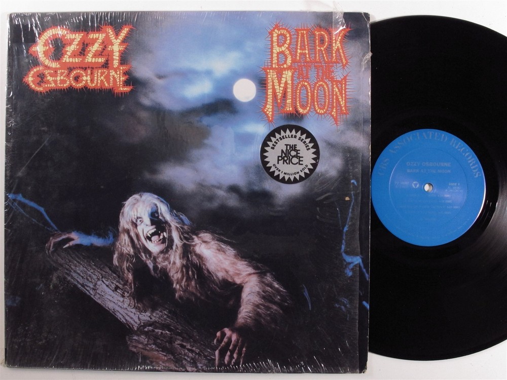 OZZY OSBOURNE Bark At The Moon CBS ASSOCIATED LP VG+ SHRINK f