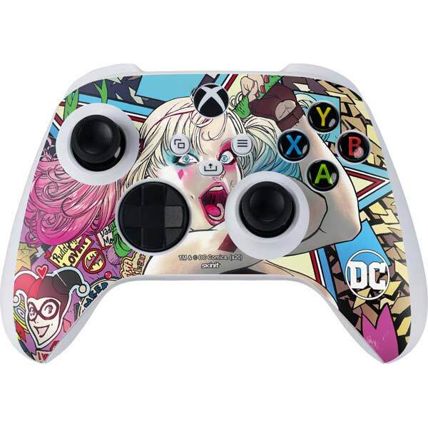 DC Comics Harley Quinn Xbox Series S Controller Skin - Colorful Harley Quinn