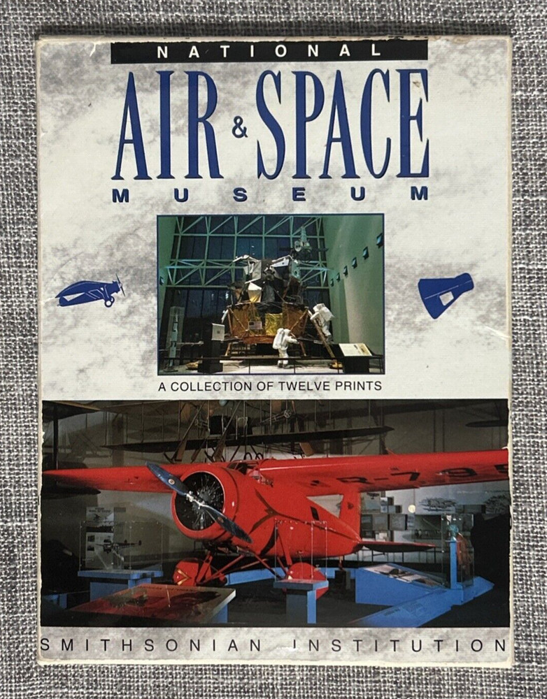 Smithsonian Air Space Museum 12 Postcard Set 1993 Souvenir Flying Flight History