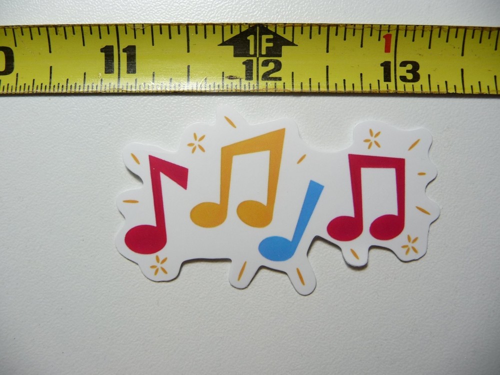 Colorful Music Note Decal Stickers for Musicians and Fans