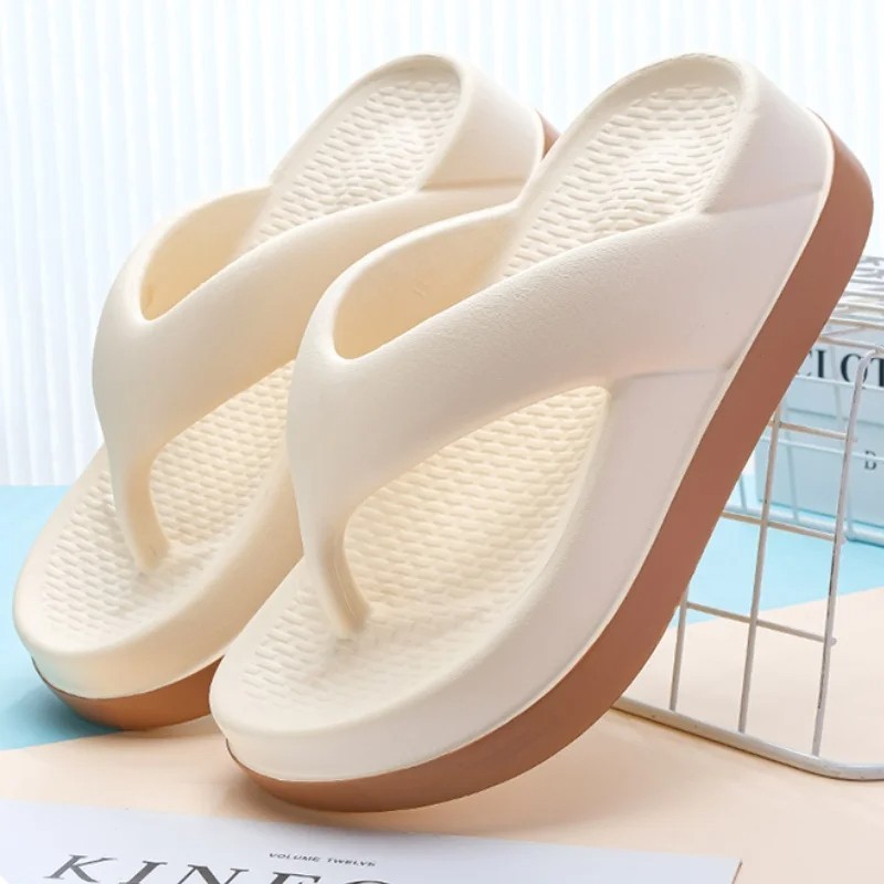 Women's Bling Platform Flip Flops Non-Slip Summer Sandals