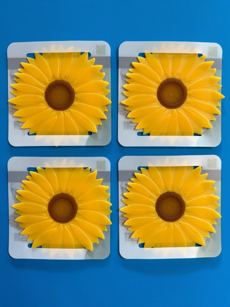 CHARLES VIANCIN Silicone Drink Coaster  ~ Sunflower 🌻🌻🌻🌻🌻