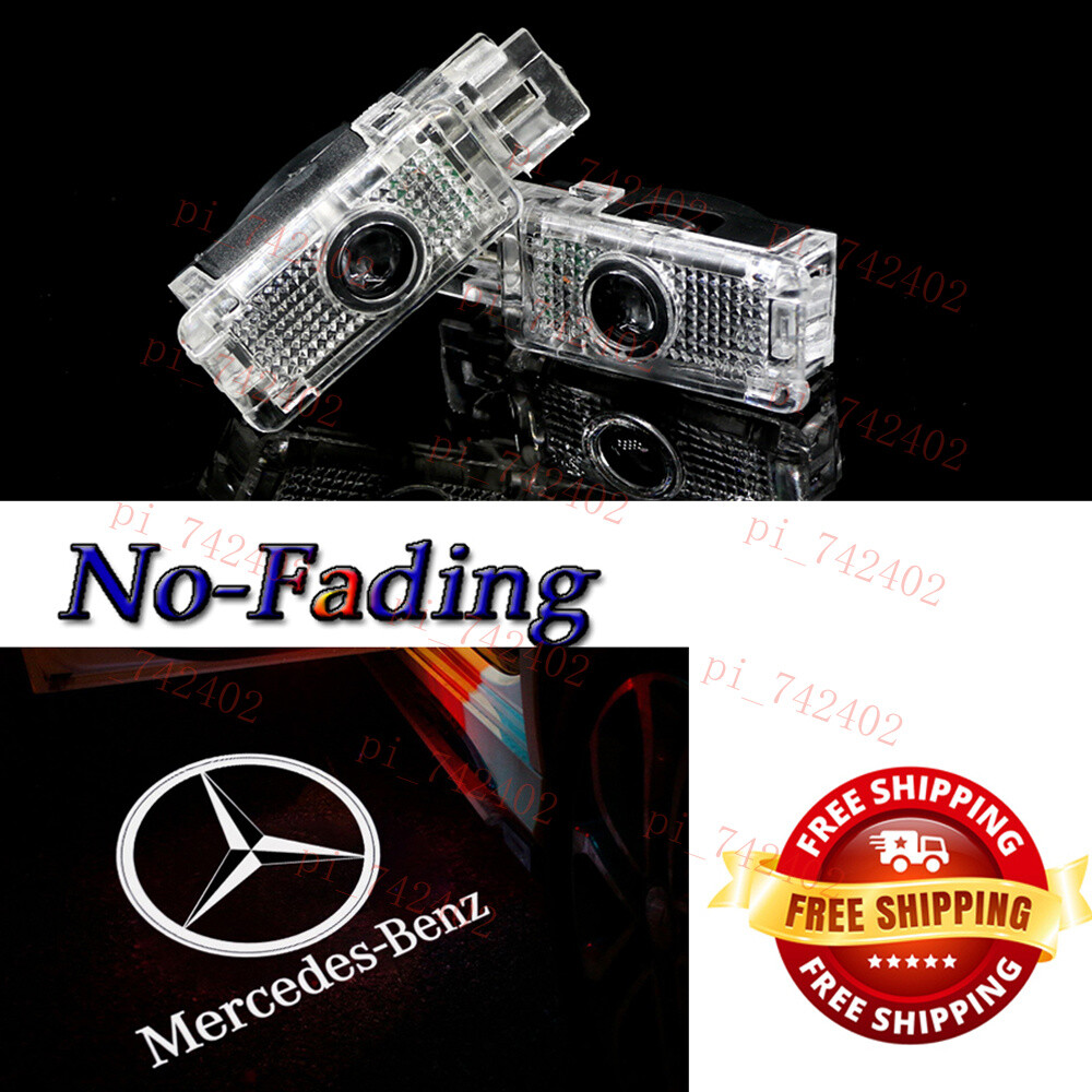 For C-CLass Sedan 4-Door Car LED Door Light Shadow Projector Kit 2001-2007