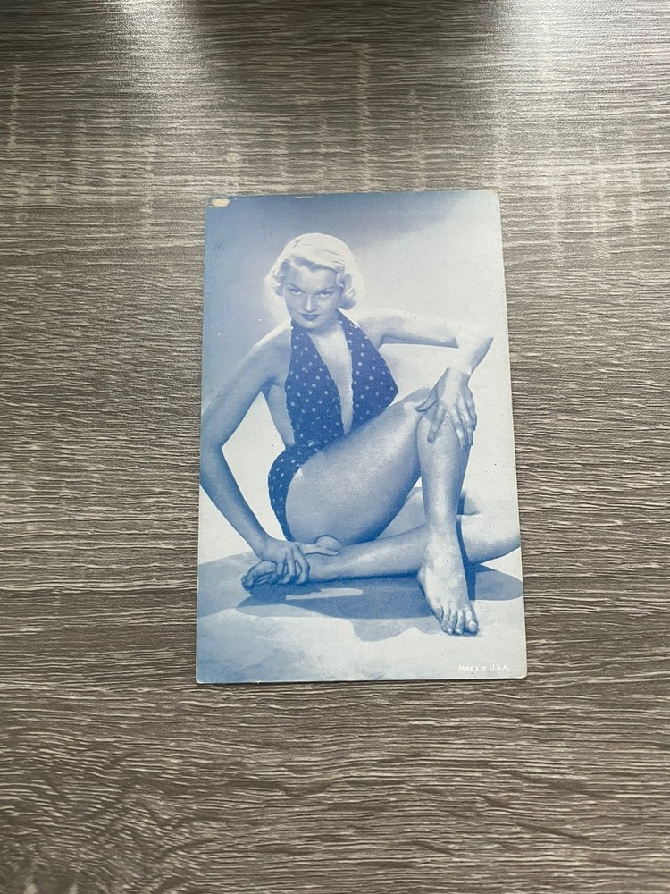 1940s PinUp Girl Risqué Arcade Exhibit Card