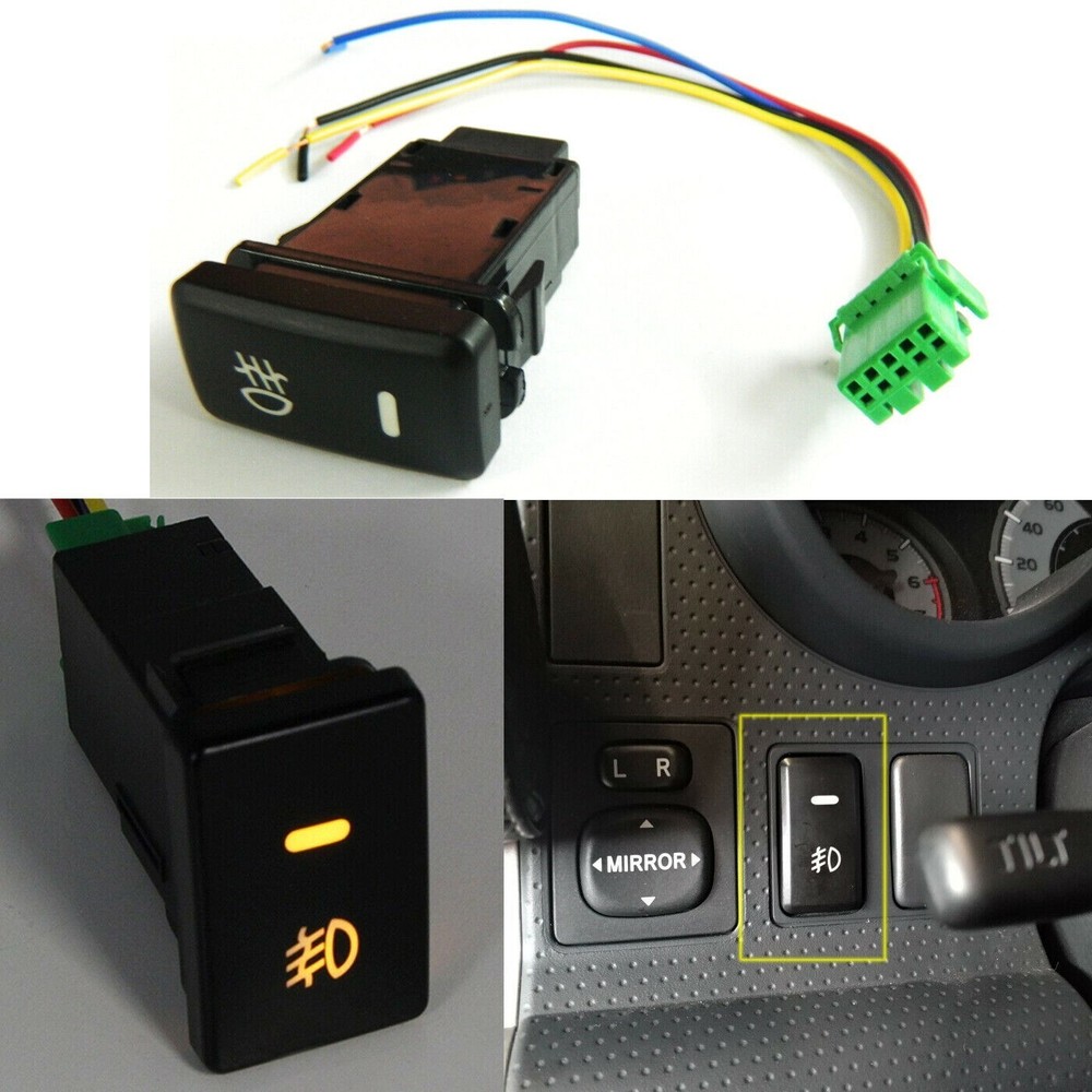 39mm OEM Dual Push On Off LED Lightbar Fog-Light Switch for Toyota Trucks