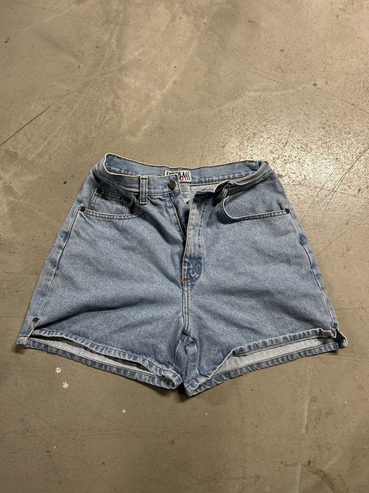 Vintage Y2K Bill Blass Women’s Size 8 Blue High Waisted Denim Jean Shorts 90s