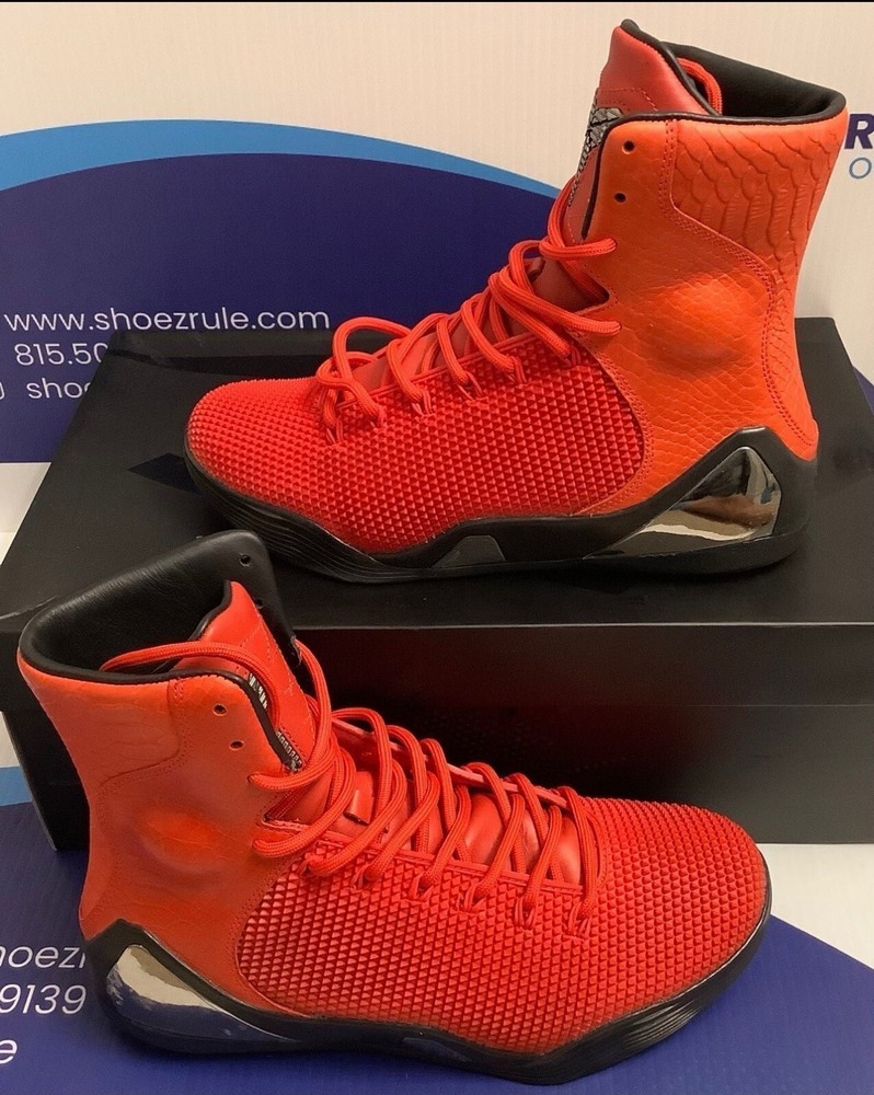 Nike Kobe 9 High Red Mamba Mens Basketball Shoes Size 9
