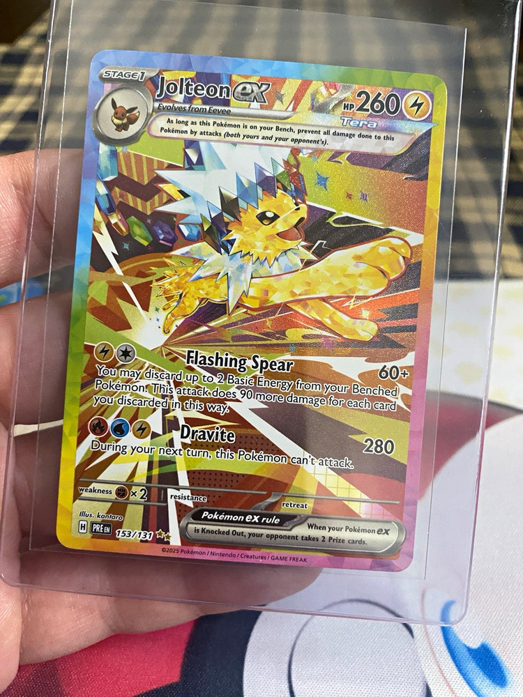 Pokemon TCG Jolteon ex Prismatic Evolutions SIR Holo English 153/131