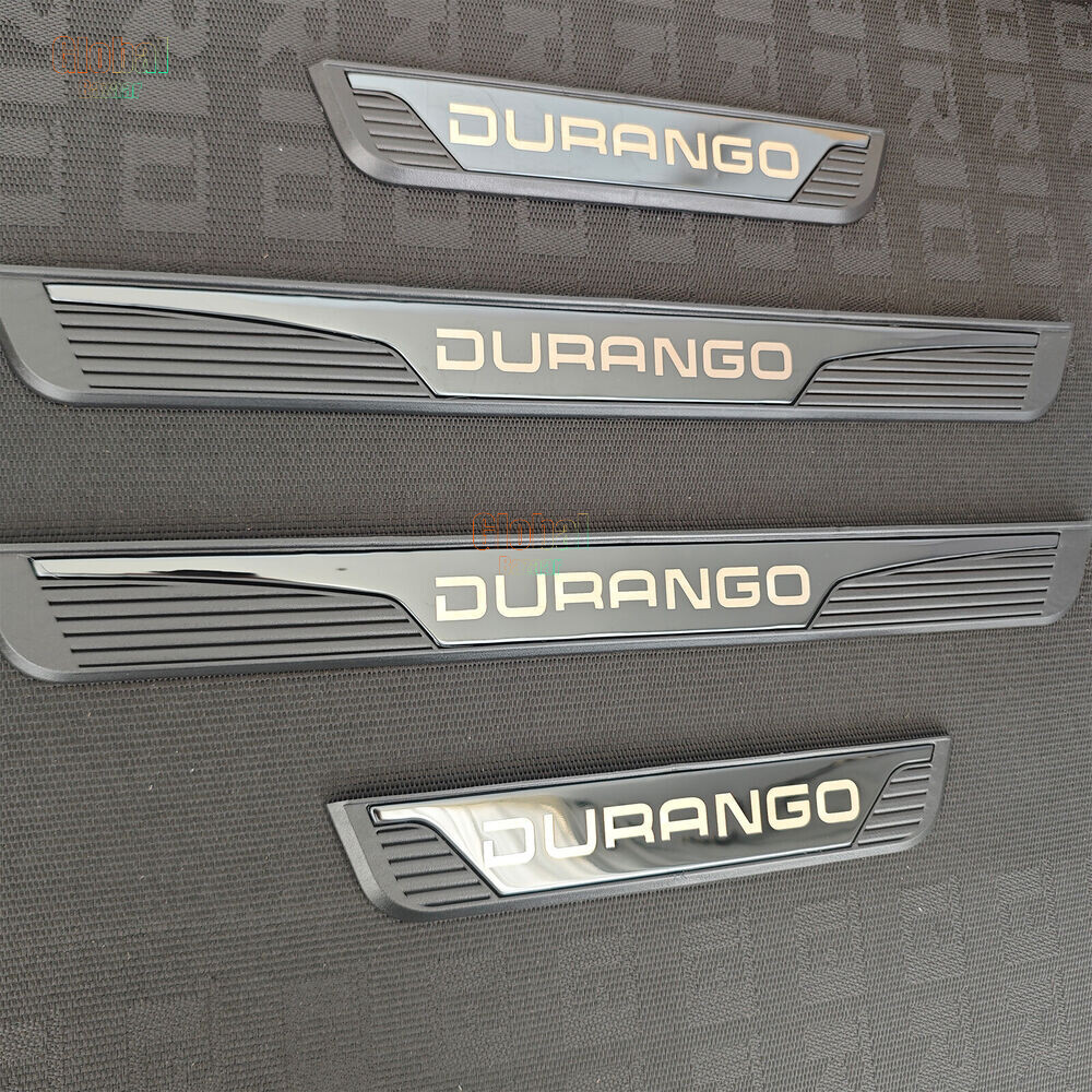 For Dodge Durango Accessories Car Door Sill Cover Panel Step Protector Trim 4PCS