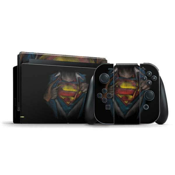 DC Comics Superman Nintendo Switch Bundle Skin - Superman Chalk