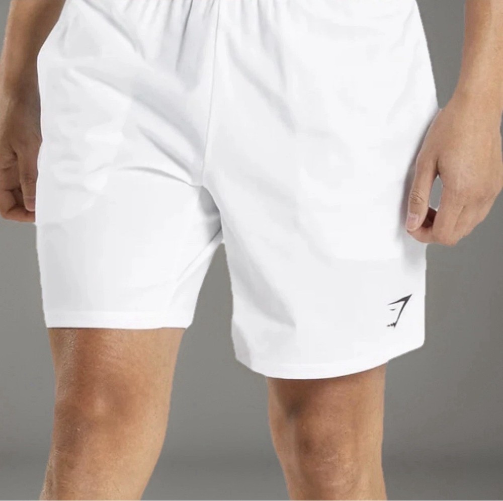 Gymshark Shorts Men's 2XL Fit White Arrival 7” Linerless Gym Running Train New