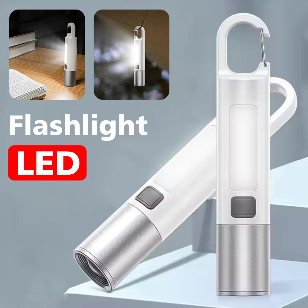 Super Bright Rechargeable LED Flashlight for Household Use, Camping, and Outdoor Activities