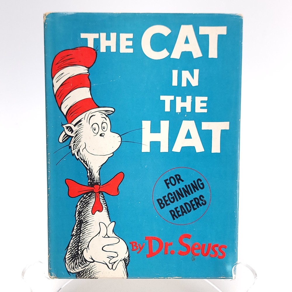 THE CAT IN THE HAT 1957 Dr Seuss HC DJ Random House Books