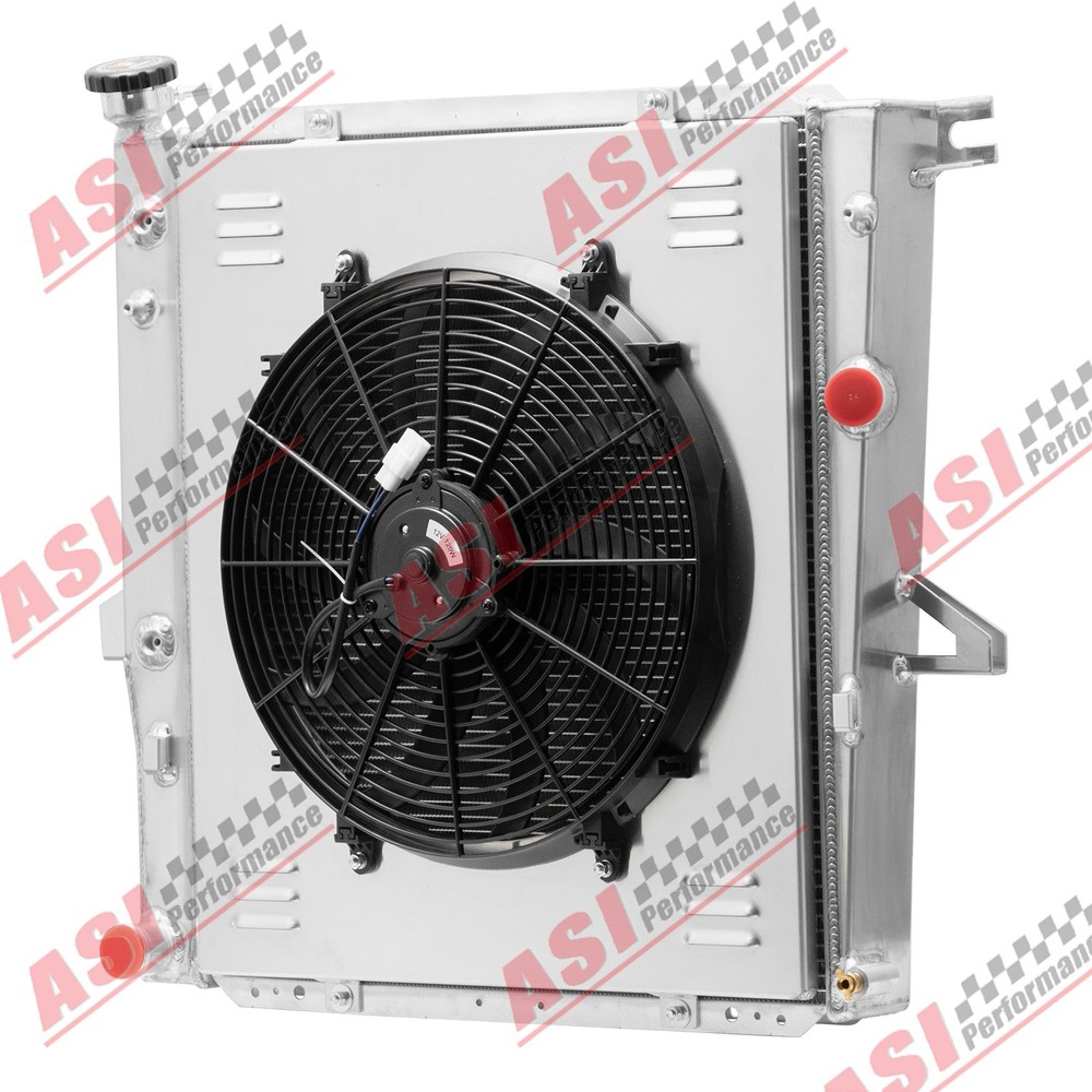 4 Rows Radiator+Shroud Fan For 98-11 Ford Ranger Explorer/Mazda B3000 3.0L 4.0L