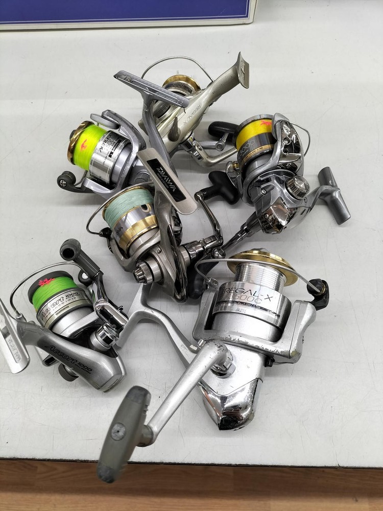 Daiwa Shimano 6-Reel Spinning Rod Combo Fishing Tackle Kit