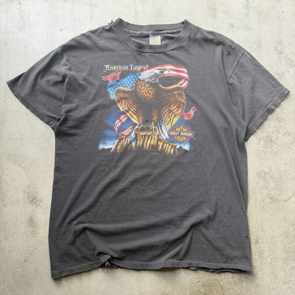 Vintage Harley Davidson 90s 3D emblem T-Shirt, size XL (RARE BACK HIT)