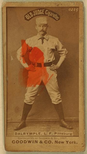 Photo:Abner Dalrymple,Pittsburgh Alleghenys,baseball,1887