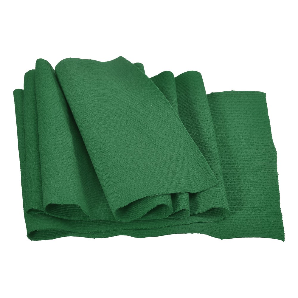 20cmx1m Elastic Cuff Ribbed Trim Cotton Fabric Knit Stretch Band Dark Green