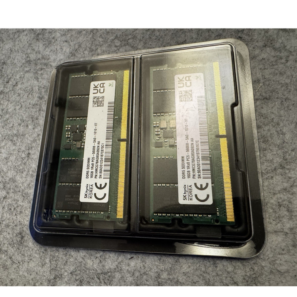 SK hynix 32GB (2x16GB) DDR5 PC5-5600B 262-Pin SO-DIMM Laptop RAM
