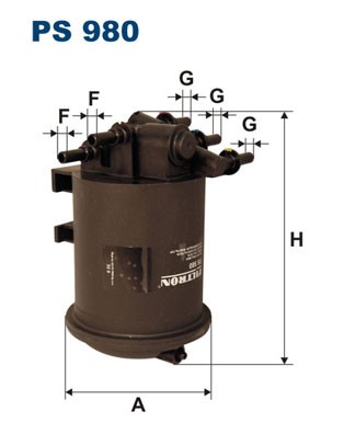 PS 980 FILTRON Fuel Filter for Renault