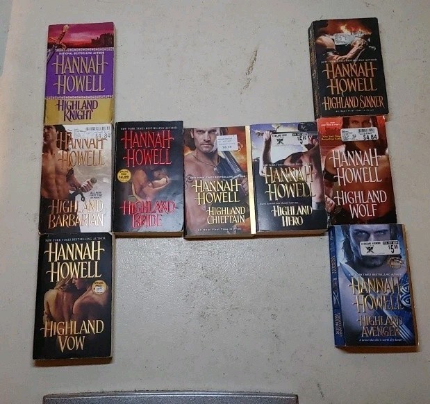 BIG Lot of (9) HANNAH HOWELL Historical Romance Books