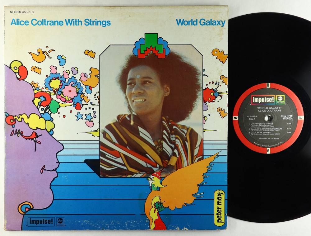 Alice Coltrane - World Galaxy LP - ABC Impulse OG Press