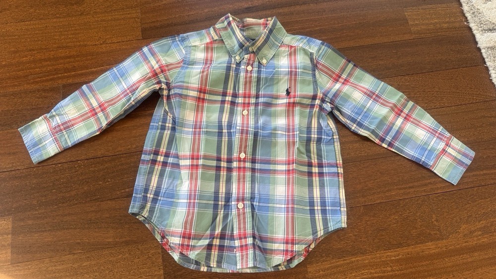 Ralph Lauren Boys' Button-Down Shirt size 3 (fit my 4-years Old)