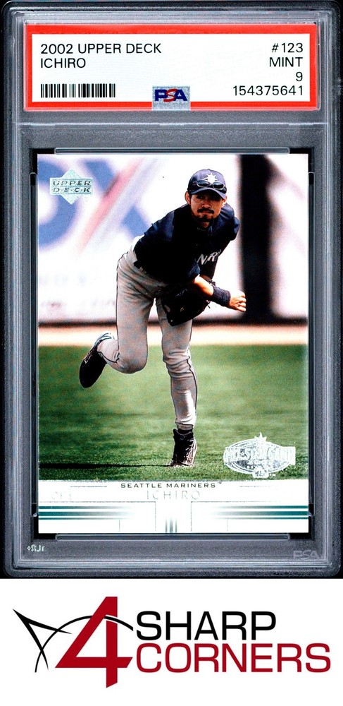 2002 Upper Deck #123 Ichiro Suzuki Mariners Hof Psa 94SC is now accepting consignments at just 5% on $1,000+