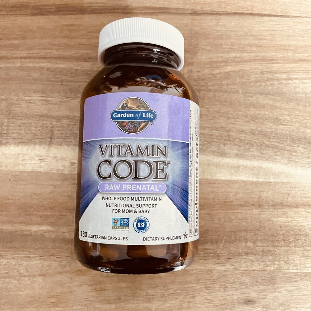 Garden of Life Vitamin Code Raw Prenatal 90 Vegetarian Capsules Exp 10/2025
